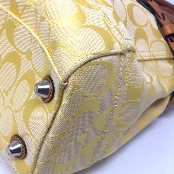 COACH Hampton Signature Carryall Satchel F13068 - Picture 12 of 16